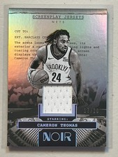 Cameron Thomas 2024-25 Panini Noir /20 International Screenplay Game Used Jersey