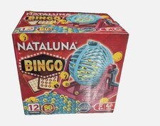 BINGO 12 CARTELLE Tombola 90 numeri Gioco da Tavolo Natale Girevole MINI NATALUN