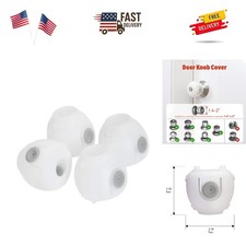Mom's Choice Gold Awards Winner - 4 Pack Baby Safety Door Knob Covers Door Kn...