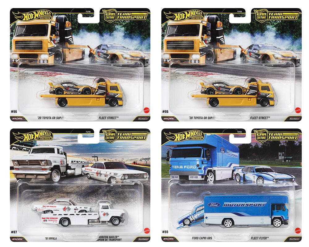 Hot Wheels 2026 Team Transport- 1:64 - Mix 1 Vehicle Case of 4
