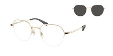 COACH HC7179 900587 Cae81 Shiny Light Gold Grey Solid 52 mm Men's Sunglasses