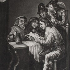 Johann Jacob Haid Ecole du Bon Gout Genre Mezzotinto nach David Teniers um 1750