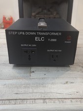 ELC T-2000 Watt Voltage Converter Transformer Step Up/Down 110v to 220v to 110v