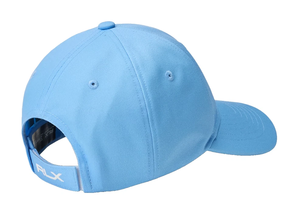 全新带标签 罕见 100% 正品 Ralph Lauren 高尔夫熊 RLX 通风蓝色帽子/帽子 — 第 2/3 张图片