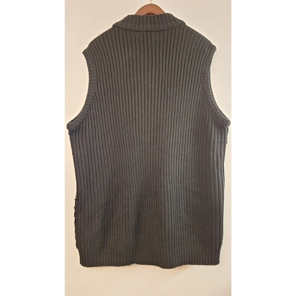 Chaleco Suéter MAGGIE BARNES Piel Sintética Mujeres Talla Grande 2X Mob Esposa Carrera Invierno Foto 2 de 4