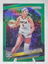 2025 Panini Prizm WNBA Angel Reese #92 Green Prizm SP Chicago Sky