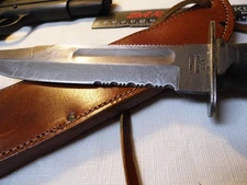 RARE WW ll Army SPECIAL OPS Fighting Knife Camillus, serrated/sawback KABAR 