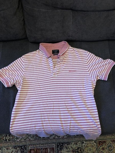 Men Hackett Shirt White Cotton M