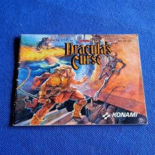 Nintendo NES: Castlevania III Dracula's Curse Instruction Book Manual ONLY 