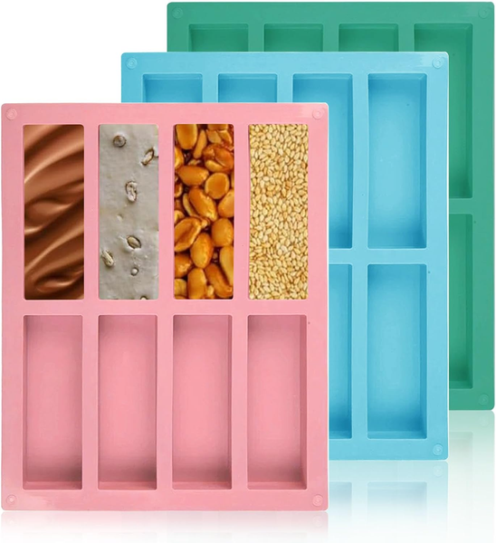 MüSliriegel Backform 26X21Cm Silikonform FüR Desserts & Snacks 3Er Set-image