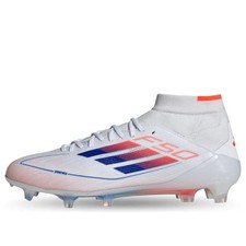 Adidas F50 Elite Mid FG Soccer Cleats White Blue Red Womens Size 7.5 ID9203