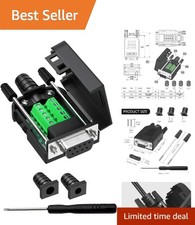 Solderless DB9 9Pin Connector for Easy DIY Serial Connections  Compact  Durable