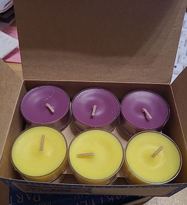 Partylite 12 Teelichte Duft - Hocus Pokus / Abracadabra  zweifarbig NEU LOOK TOP