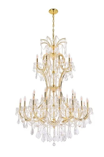 Elegant Lighting Maria Theresa 46" 36 Light Royal Crystal Chandelier - Picture 7 of 8