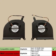 New CPU GPU Cooling Fan For Gigabyte AERO 15 OLED SA 17 HDR XA RP75XA RP77XA US