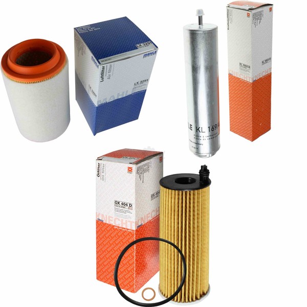 Mahle / Knecht Kraftstofffilter KL 169/4D Luftfilter LX 3251 ÖLfilter OX 404D-image