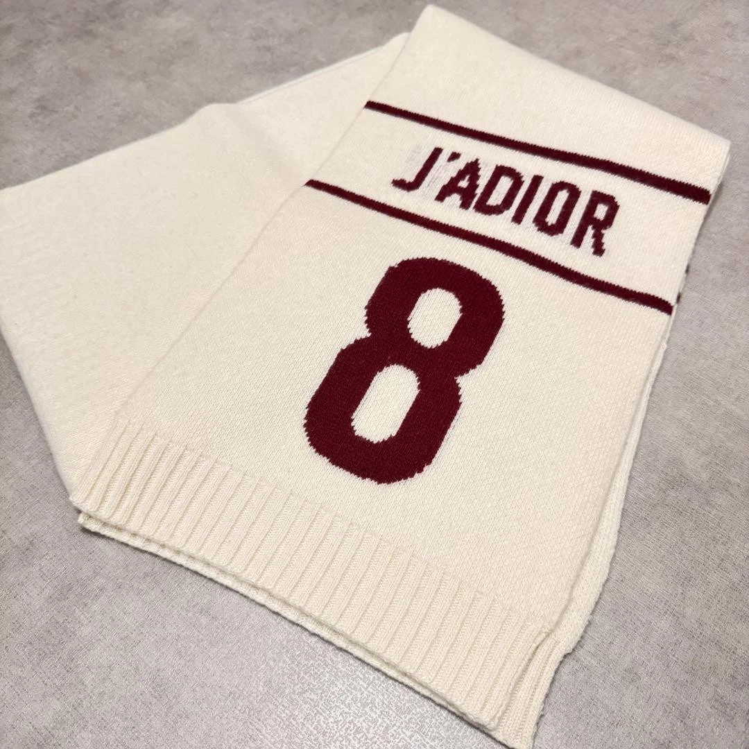 Etole foulard Dior ivoire blanc laine cachemire 70/30 état rare
