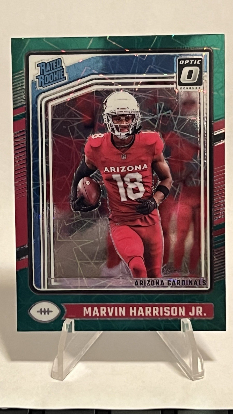2024 Donruss Optic Marvin Harrison Jr #276 Green Velocity Rated Rookie RC