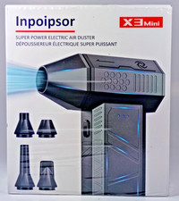 Inpoipsor X3Mini Cordless Electric Air Duster with 3-Speed Adjustable Power. NIB
