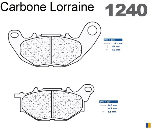 Plaquettes De Frein Carbone Lorraine Type 2256 XBK5 - Métal Fritté, Fabriqué En France, Neuves