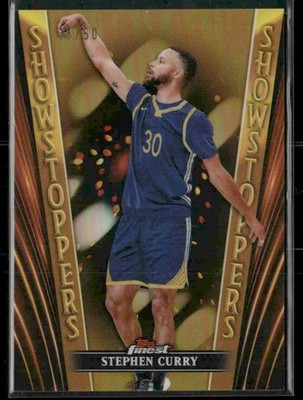 2023-24 Finest #SS-4 Stephen Curry Showstoppers Gold Refractors #/50