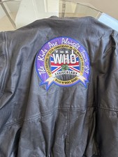 The Who 25th Anniversary The Kids Are Alright Tour Black Leather Jacket