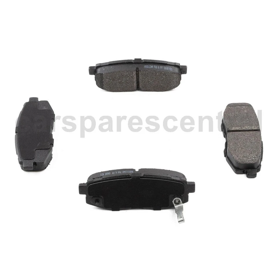 Rotores traseros pastillas de freno semimetálicas para Subaru B9 Tribeca 2006 2007 Foto 2 de 4