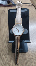 LBVR Damen Analog Armbanduhr roségold, weißes Zifferblatt, Ref. 26113