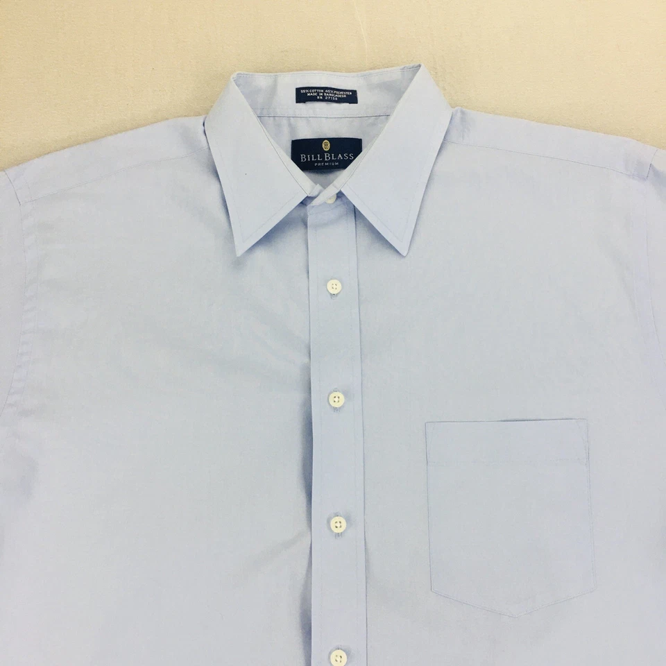 Camisa Bill Blass Premium Abotonada Para Hombre Talla 16 1/2-32/33 Manga Larga Foto 2 de 4