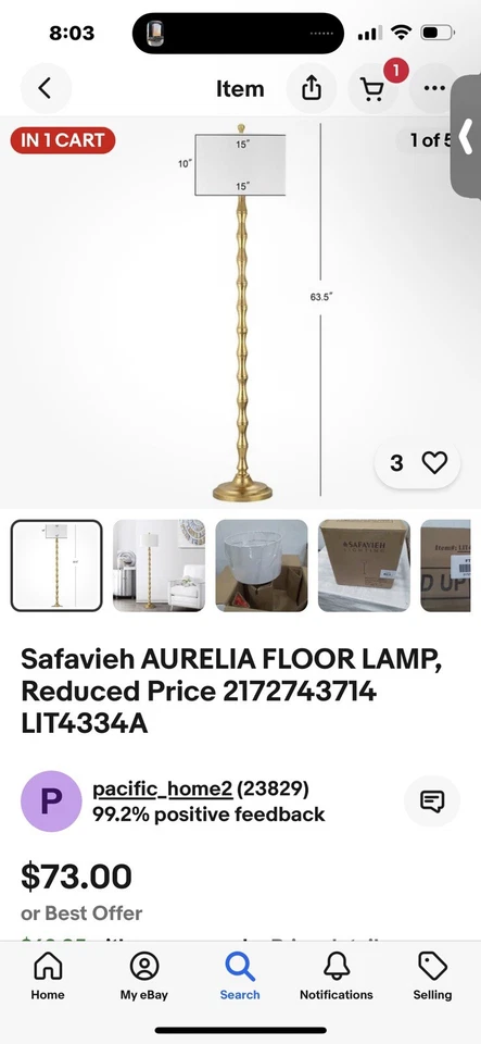 Stand Up Lamp - Image 2 of 2