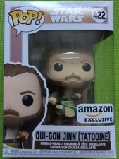 Funko Pop! Qui-Gon Jinn (Tatooine) Star Wars #422 Amazon Exclusive
