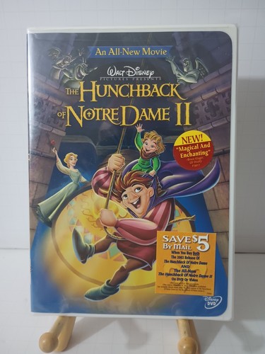 Walt Disney's The Hunchback of Notre Dame II DVD, 2002 New Sealed FREE SHIPPING - Foto 1 di 2