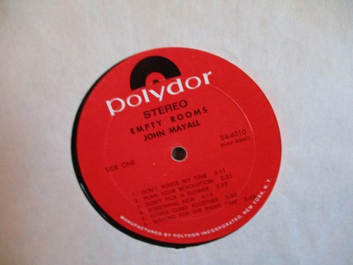 John Mayall – Empty Rooms - 1969 Polydor Monarch Pressing VG Wax Insert $5.95 - Picture 3 of 5