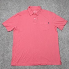 Vineyard Vines Polo Shirt Men Medium Pink Slim Fit 100 Pima Cotton S/S Pullover