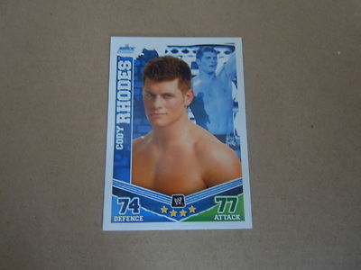 Attax Mayen 2010 Blue Slam Catch Card - Cody Rhodes