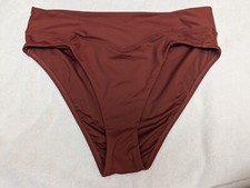 La Blanca sz 12 Clay High Waist Bikini Bottom 3228