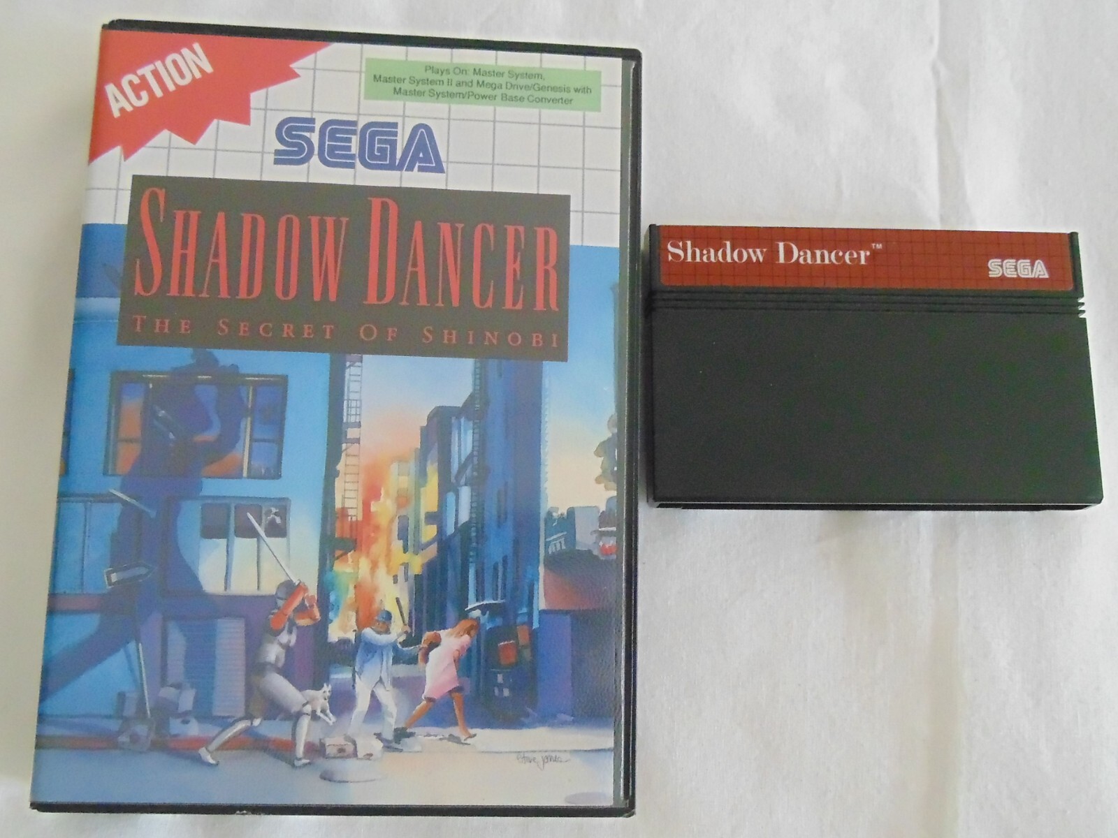 shadow dancer authentique version originale sega master system en boite