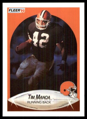 1990 Fleer Tim Manoa RC Cleveland Browns #53
