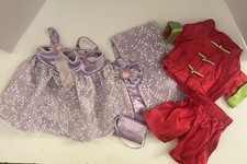 BUILD-A-BEAR Girl Outfit Lot Tulle Dress, Purse  Shawl And Pajama Kimono