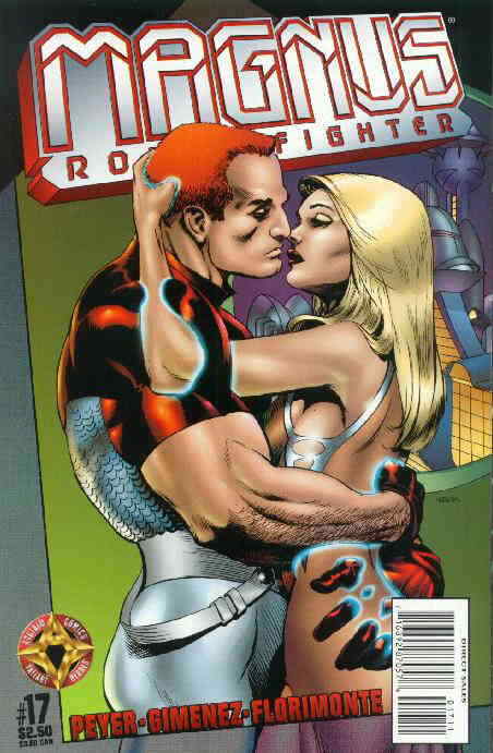 Magnus Robot Fighter (Acclaim) #17 VF; Acclaim | Penultimate Issue Kiss Cover -