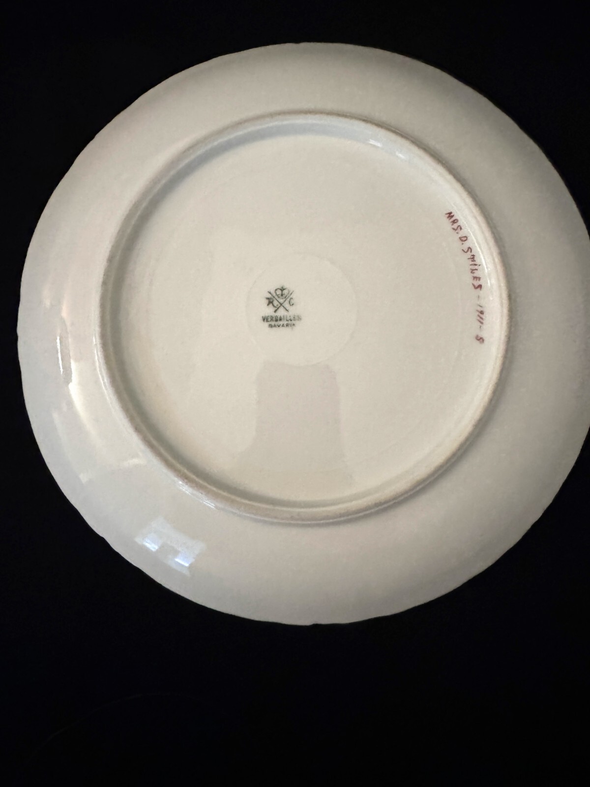 Beurrier Couvert Ancien Rosenthal Allemagne - Motif Roses Fleurs - Porcelaine