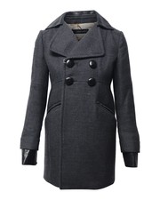 Dsquared2 Double-breasted Coat In Grey Wool Intm
