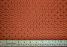 By the 1/4 yard 100% cotton fabric David Textiles Oak Mosaic Rust geometric