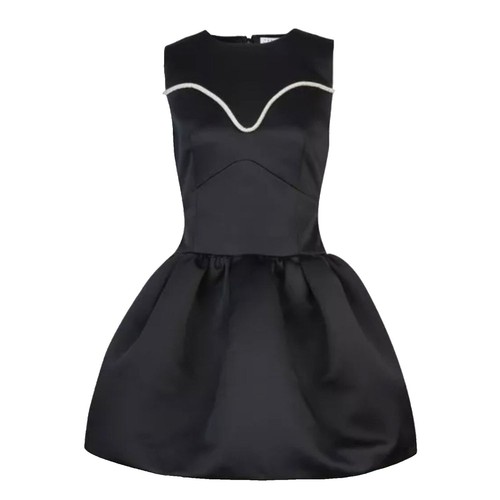 slim fit dress slacks Lindy Bop Black Rita Flared Dress