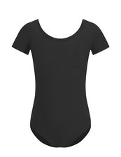 Girls Short-Sleeve Dance Leotards for Ballet and Gymnastics Practice