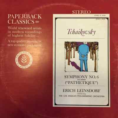 Tchaikovsky Symphony No. 6 In B Minor NEAR MINT PaperBack Classics Vinyl LP