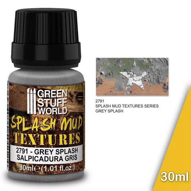 Green Stuff World GSW2791 - Splash Mud Textures - Grey - 30 ml - New