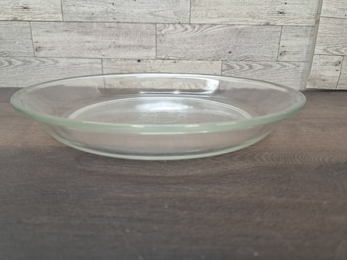 Anchor Hocking Fire King 10” Inch Pie Plate Clear Glass Ovenware #462 NO CHIPS - Picture 10 of 12