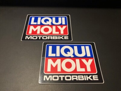 LIQUI MOLY RACING 2 PC STICKER SET MOTORBIKE OFFROAD OVERLAND STREET