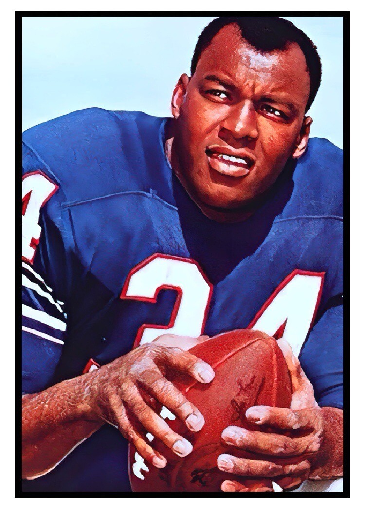 COOKIE GILCHRIST Custom ACEO Novelty Football ART Card Buffalo Bills